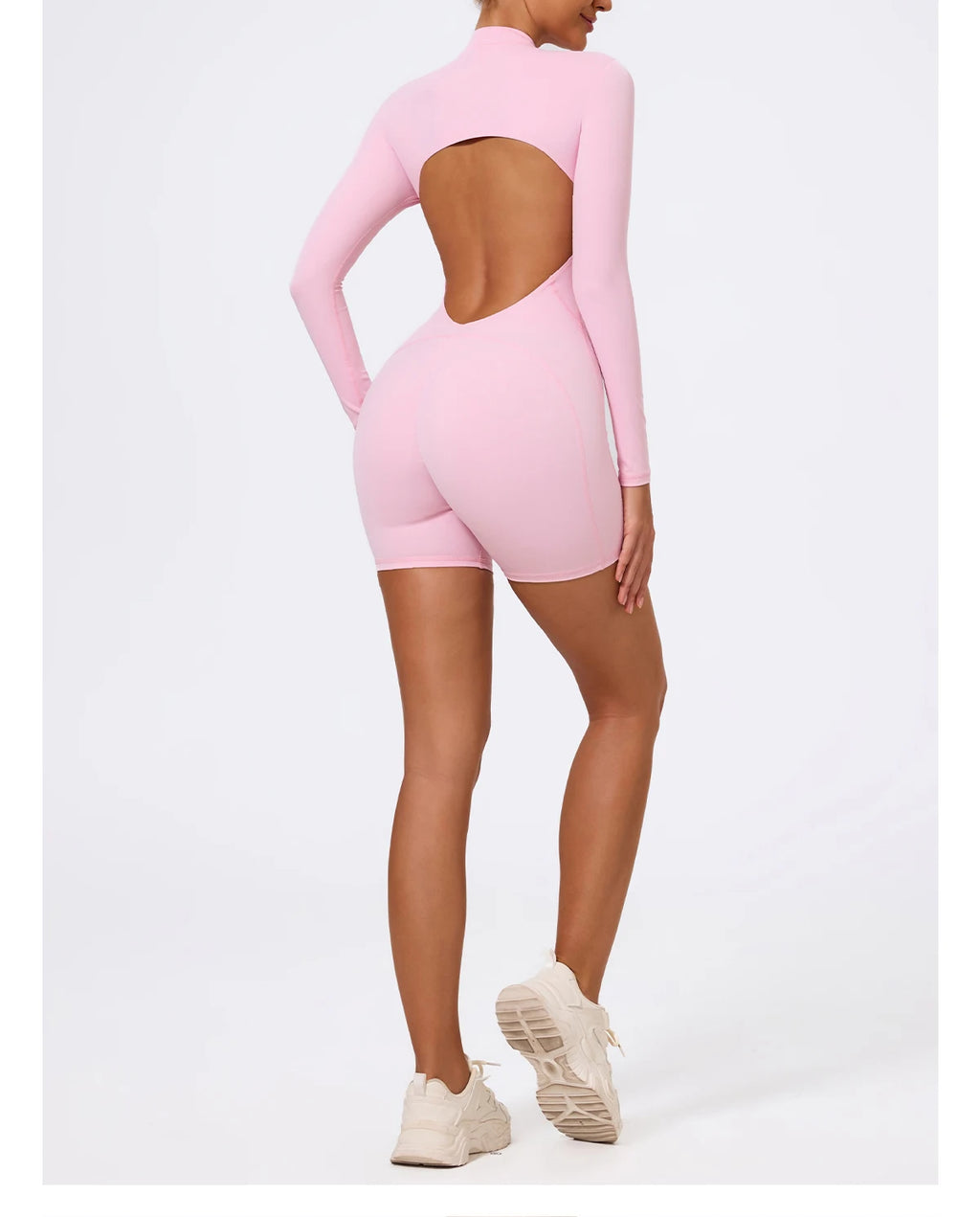 Combinaison Gym Yoga Femme Une Pièce - Dos Nu Short Fitness