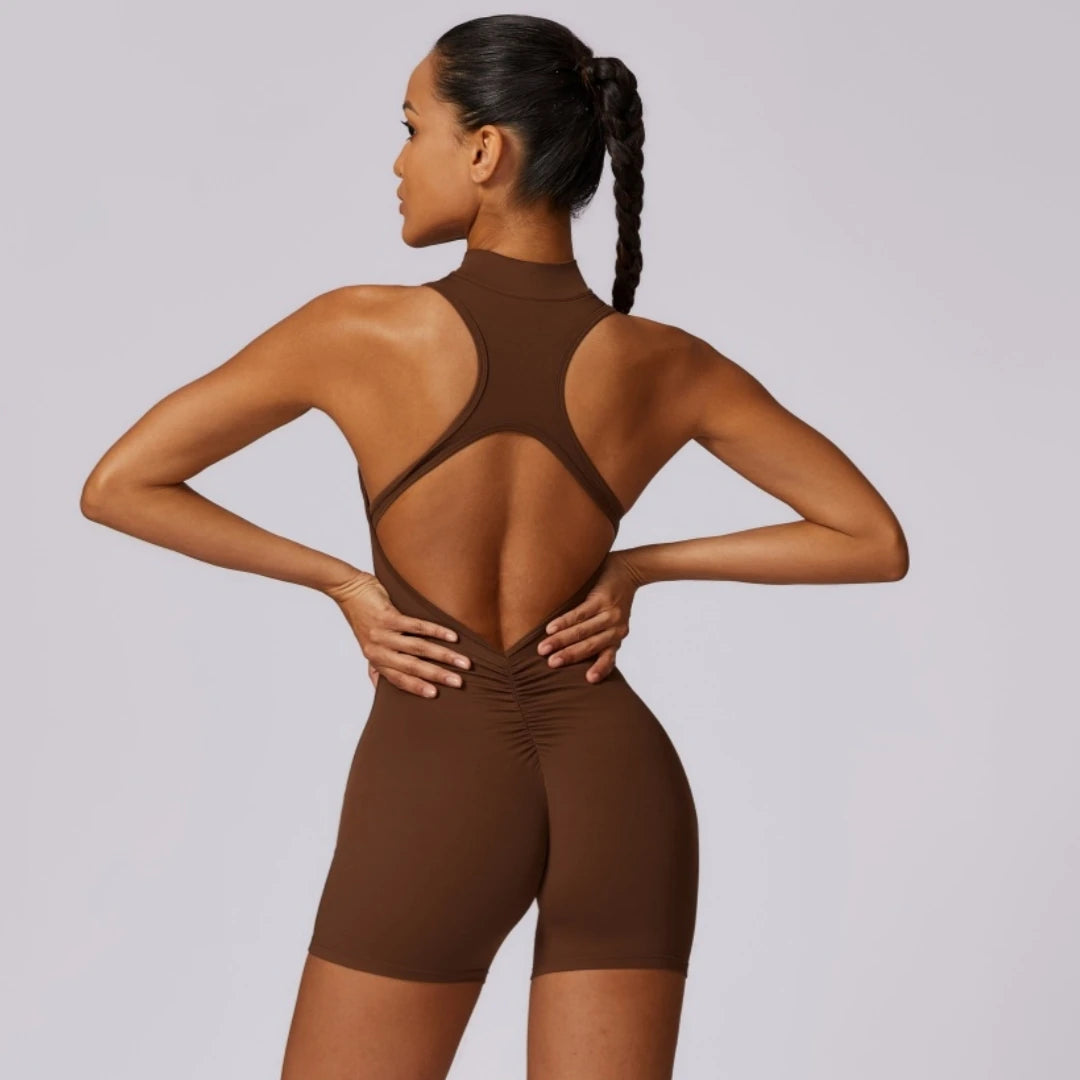 Body Sport Femme Dos Nu Scrunch - Yoga Fitness Doux