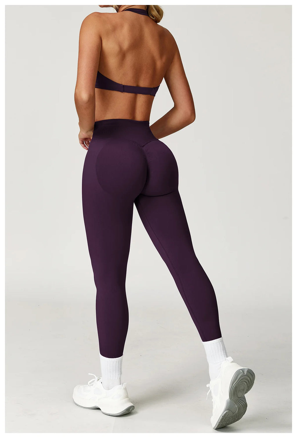 Ensemble Yoga Femme Sans Coutures 2 Pièces - Veste Legging Gym