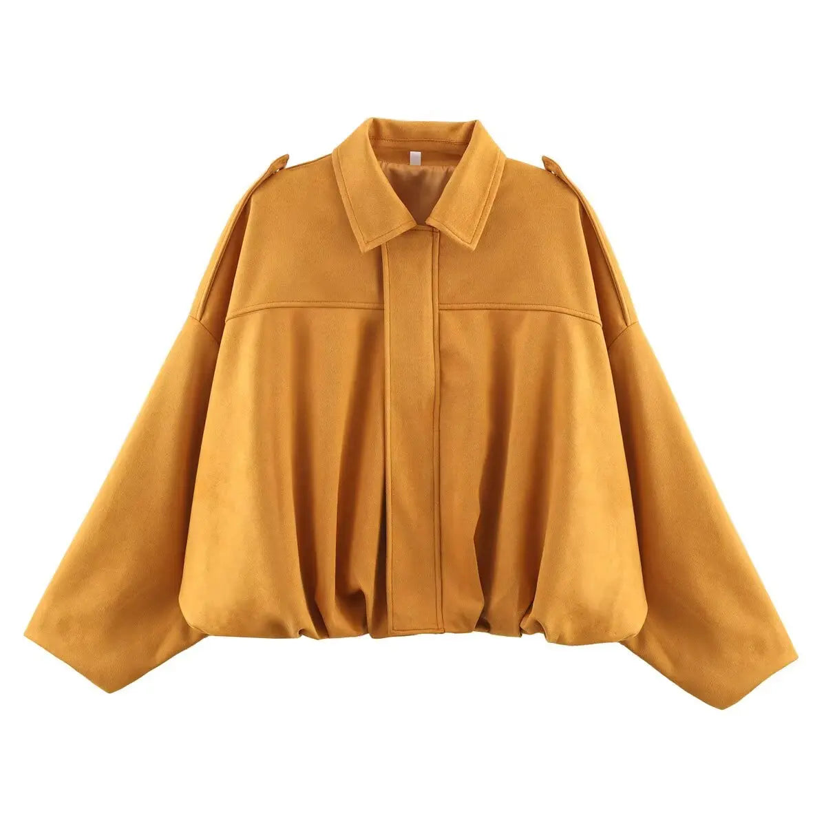 Veste bomber femme suède oversize - blouson streetwear printemps