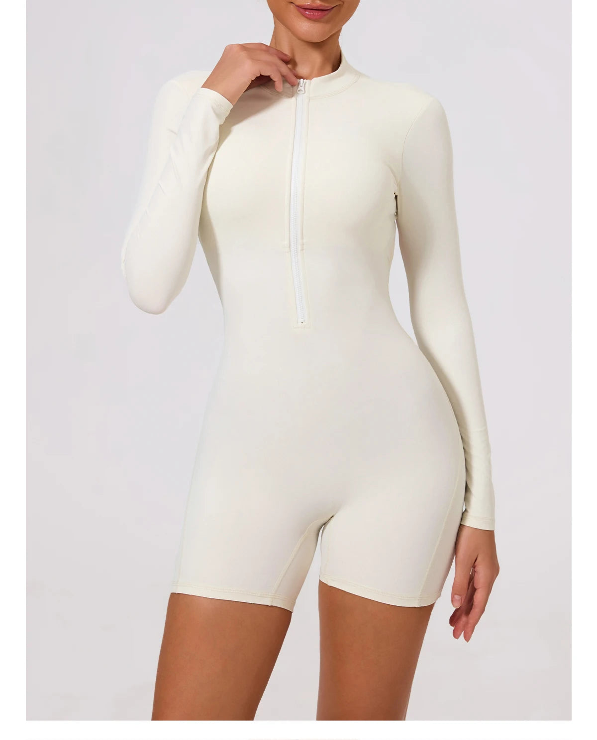 Combinaison Gym Yoga Femme Une Pièce - Dos Nu Short Fitness