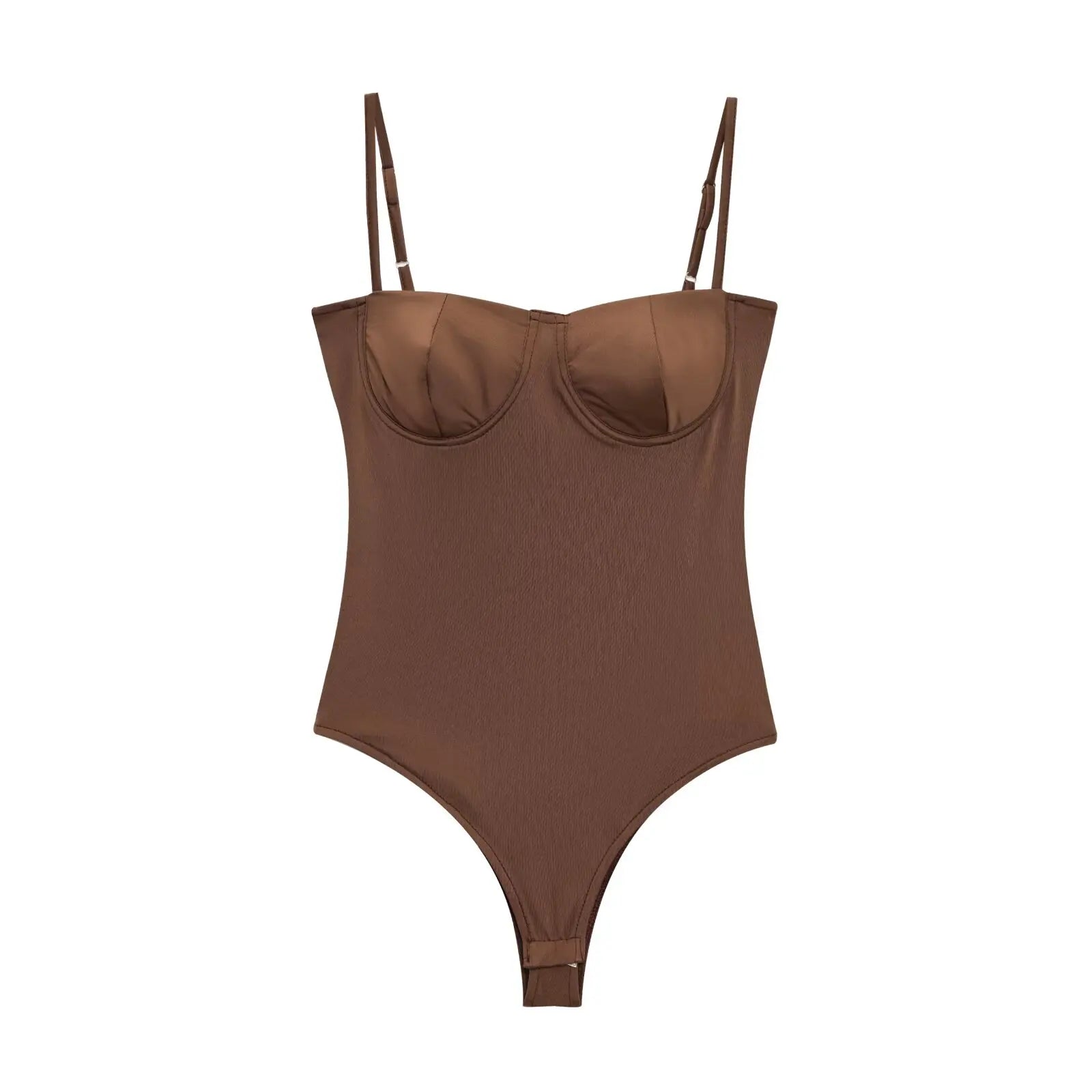 Body Femme Bretelles Fines - Maillot Plage Élégant Slim
