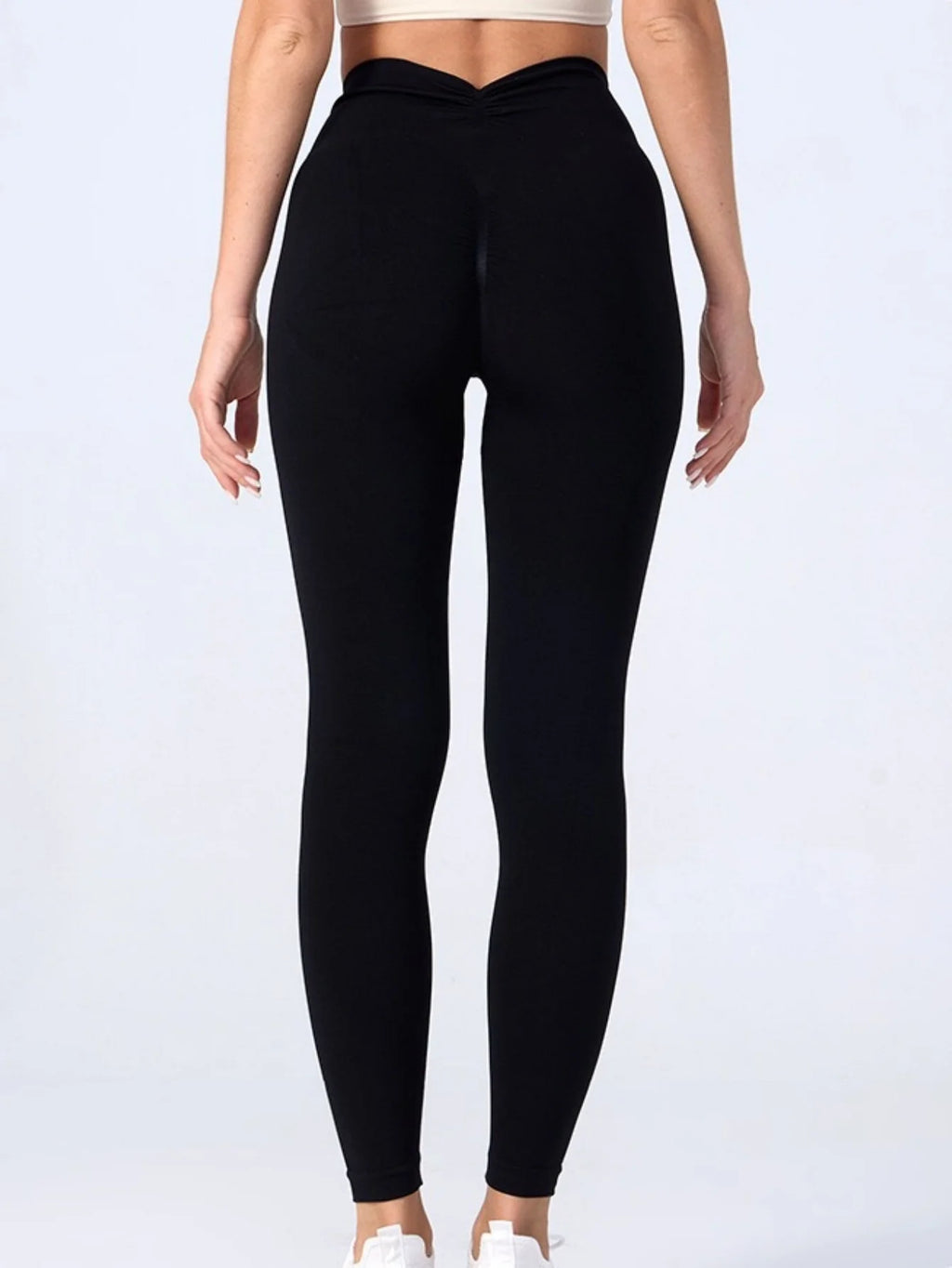 Pantalon Sport Femme Taille Haute Sans Coutures - Legging Fitness