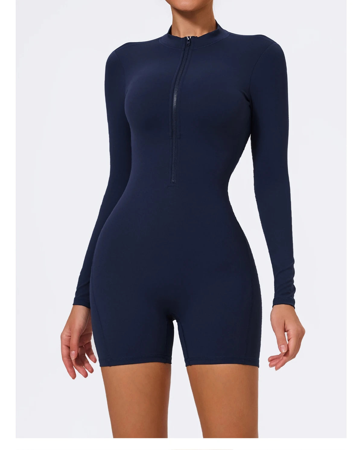 Combinaison Gym Yoga Femme Une Pièce - Dos Nu Short Fitness