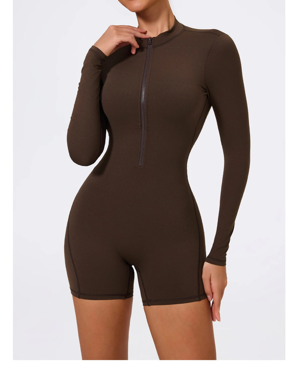 Combinaison Gym Yoga Femme Une Pièce - Dos Nu Short Fitness