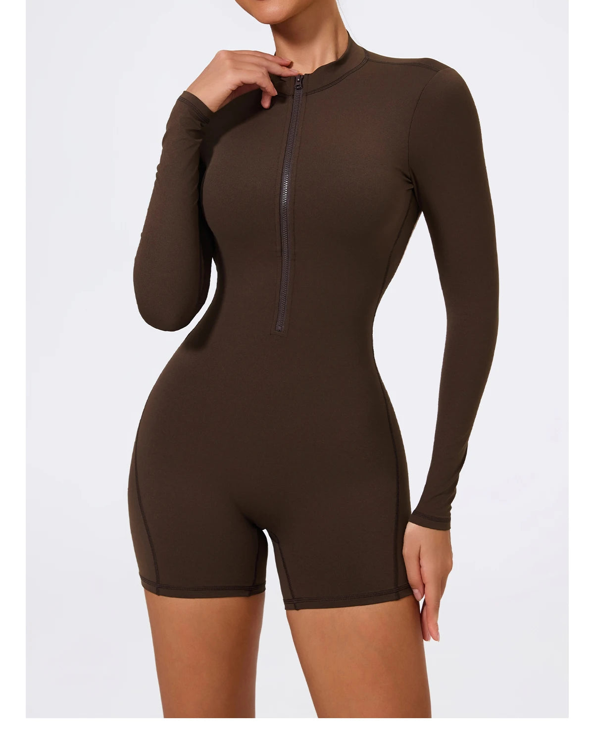 Combinaison Gym Yoga Femme Une Pièce - Dos Nu Short Fitness