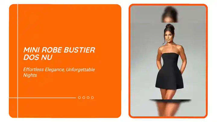 Mini robe bustier dos nu by@Outfy